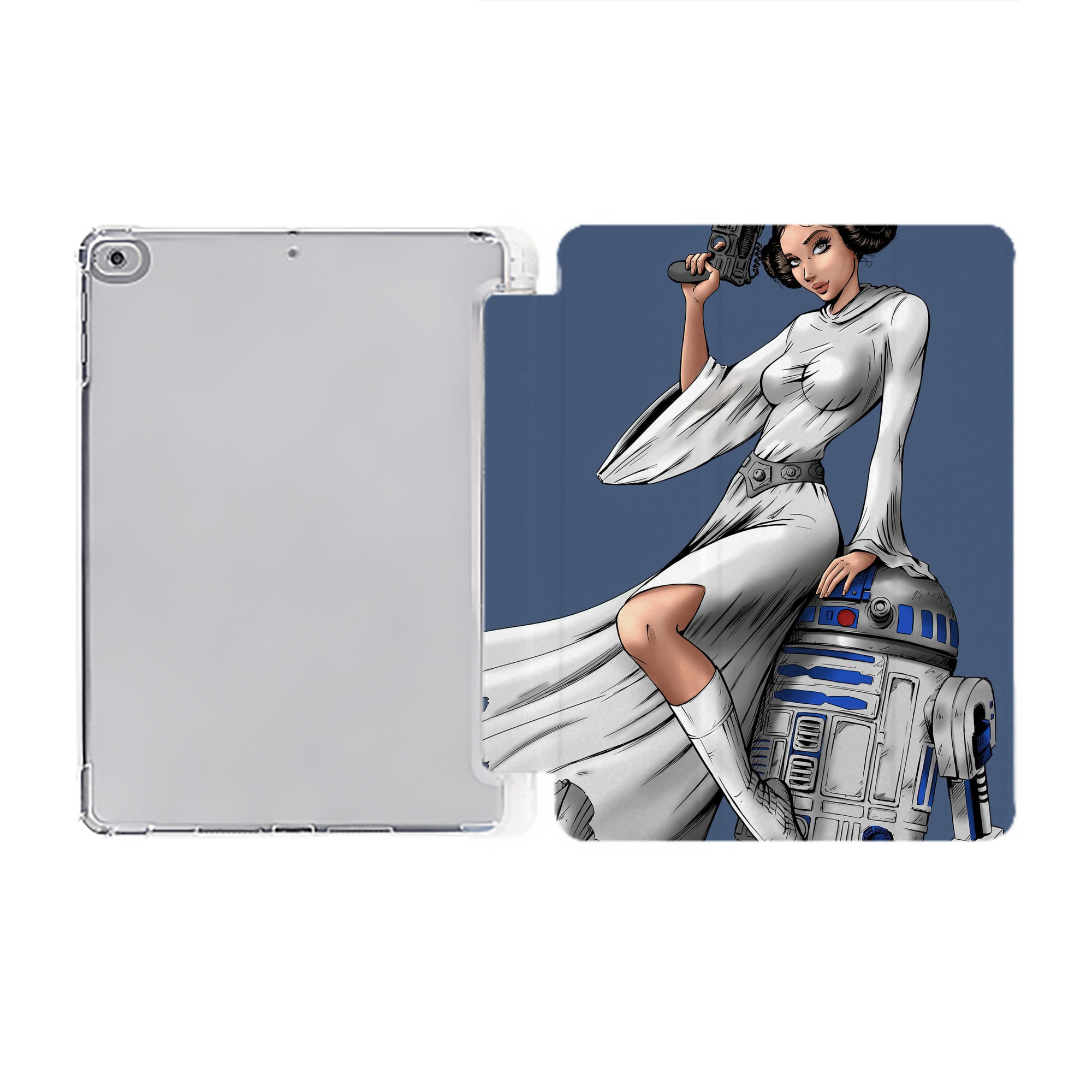 （画像用） スター・ウォーズ Star Wars IPad ケース ペン収納付き 三つ折りスタンド PUレザー×シリコン 対応機種9.5/10.5/10.9インチ